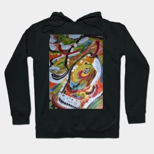 Abstract Art Depicting Animals and Nature Hoodie